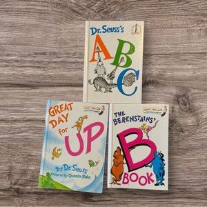 3 Dr. Seuss Books hardback